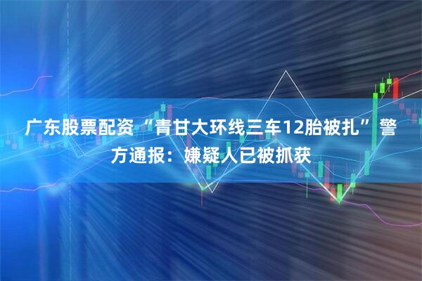 广东股票配资 “青甘大环线三车12胎被扎” 警方通报：嫌疑人已被抓获